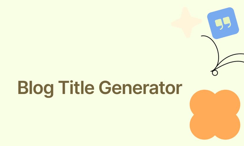 Blog Title Generator