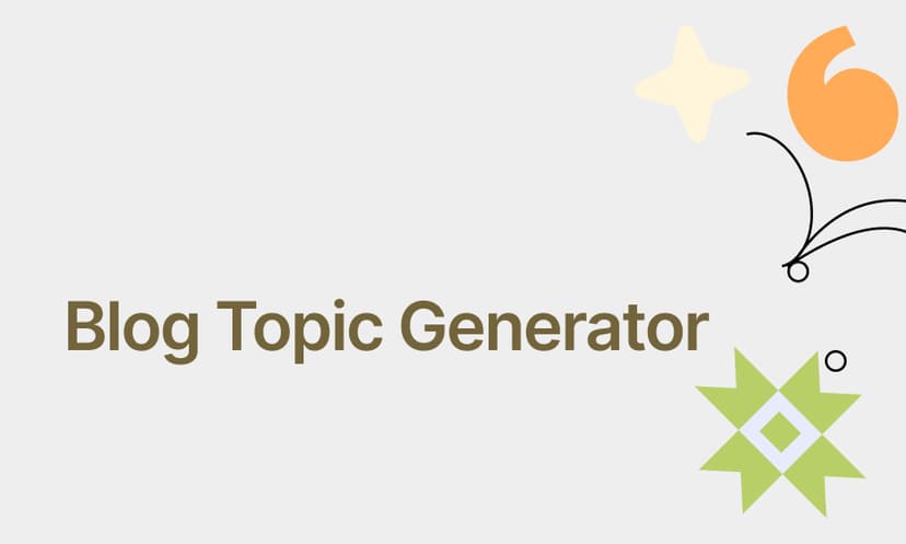 Blog Topic Generator