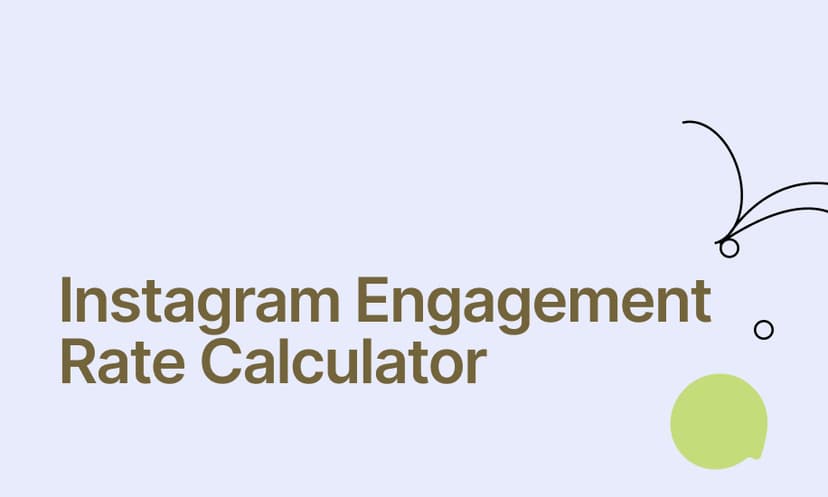 Instagram Engagement Rate Calculator