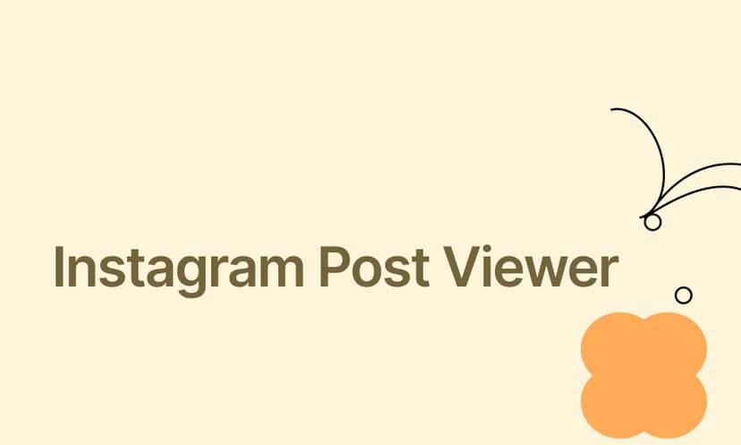 Instagram Post Viewer