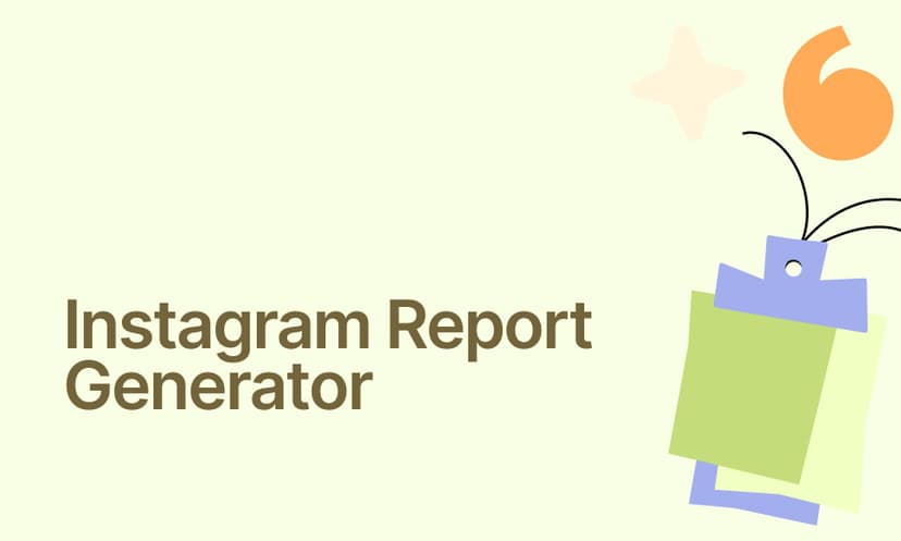Instagram Report Generator