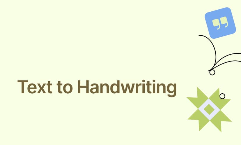 Text to Handwriting