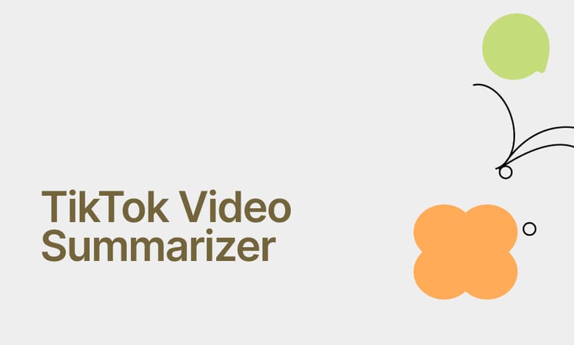 TikTok Video Summarizer