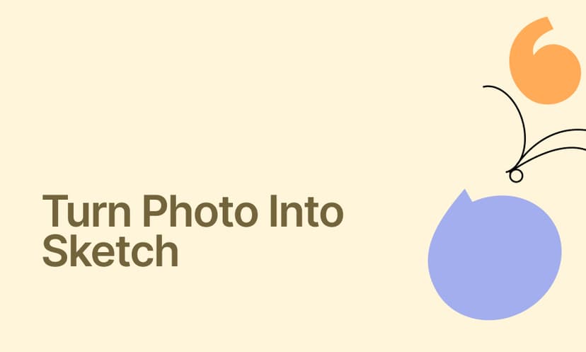 Turn Photo Into Sketch