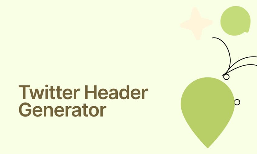 Twitter Header Generator