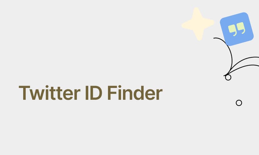 Twitter ID Finder
