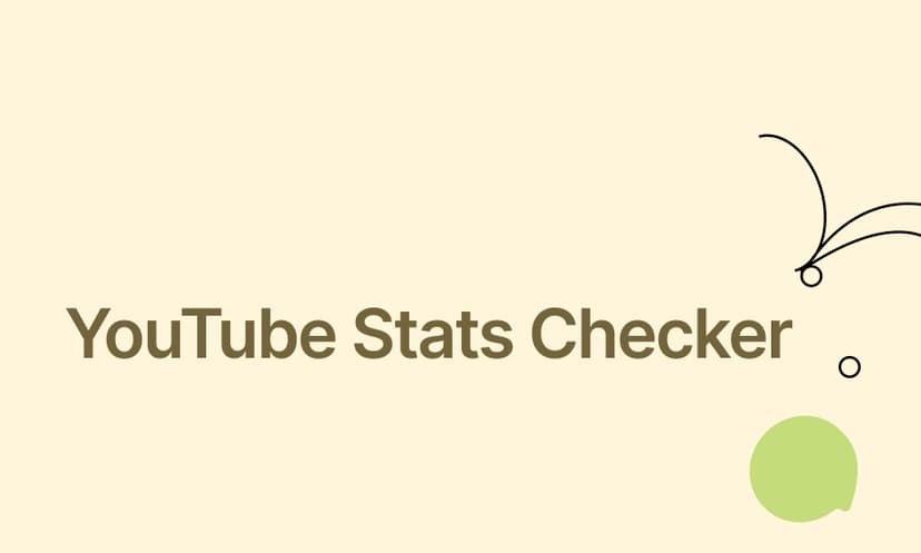 YouTube Stats Checker