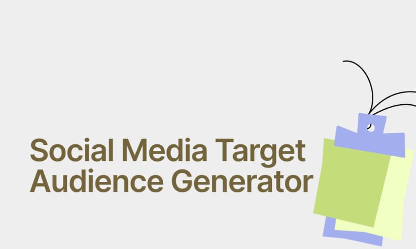 Social Media Target Audience Generator